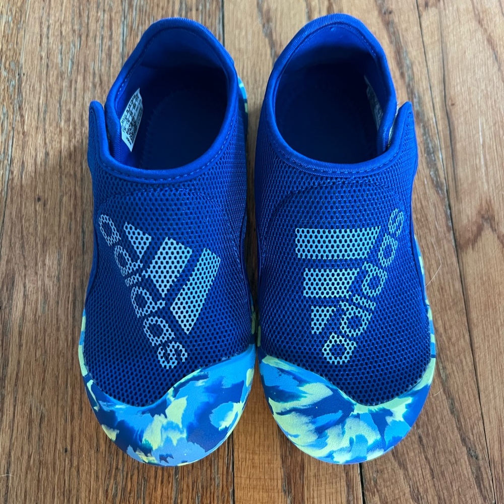 Adidas Blue Water Shoes Slip-On Design